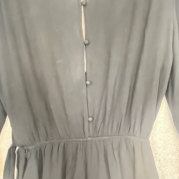 ShowPo Black Rayon Shorts Romper Faux Wrap Jumpsuit Sz 4 - Picture 9 of 16